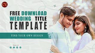 Premiere Pro Wedding Title Template Free Download | Premium Silk |