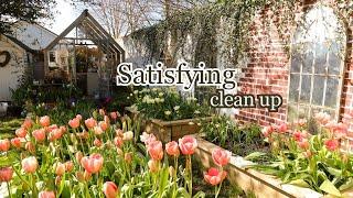 Transforming My Cottage Garden: Spring Cleanup, No-Dig Meadow, & Bee Hive Assembly 