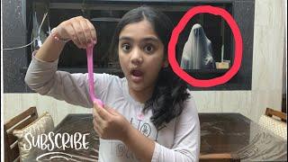 Making slime at night,!! (Gone wrong I felt someone touch me ) subscribe