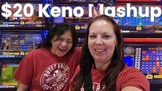 Playing $20 on Different Games of Keno at Green Valley Ranch Casino - Henderson, NV