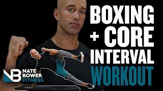 At Home Boxing and Core Workout NO Equipment | NateBowerFitness