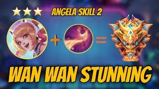 WAN WAN ANNOYING COMBO | ANGELA SKILL 2 | MAGIC CHESS MLBB