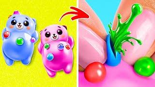 Rich vs Broke Fidget Challenge!  DIY Papercrafts & Free Fun Fidget Toys!