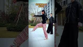 母女练功 武术 中华武术博大精深 练功 言传身教