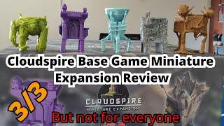 Cloudspire Base Game Miniature Expansion Review/Experience