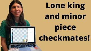 How to give checkmate with lone king and minor piece!
