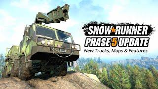 Snowrunner New Trucks, New Maps & New Features Phase 5 Update