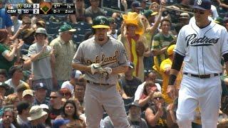 OAK@SD: Burns shows off all his tools in A's win