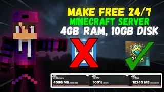 How To Make Free 24/7 Minecraft Server Without any Queue | Best Free 24/7 Minecraft Server Hosting 