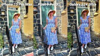 Pixel 9 Pro XL vs Galaxy S24 Ultra vs iPhone 15 Pro Max Camera Test (DayTime)