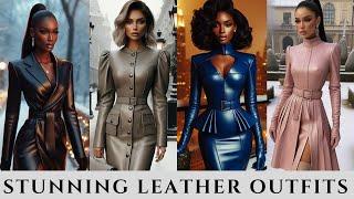 STUNNING AND FASHIONABLY LEATHER OUTFITS BY GRACIOUS EXCELLENCE