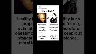 Kant vs Nietzsche on Humility #quotes #books #philosophy #nietzsche