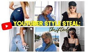 YOUTUBER *THRIFTED* STYLE STEAL | Kelsey Simone, Claudia Sulewski & Kallie Kaiser!