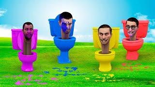 Super Granny VS Color Skibidi toilet VS Speakerman VS Cameraman