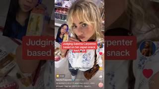 rating Sabrina Carpenter’s japan snack haul 