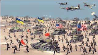 5 MINUTES AGO! CHINA UKRAINE & USA,Attack Moscow Russia with tank drones and airstrikes