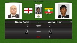Billiards 150 up Groups : Nalin Patel vs Aung Htay