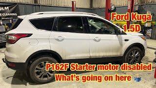 Ford Kuga, P162F starter motor disabled fault