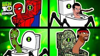 Evolution of Skibidi Toilet #6: Ben 10 Skibidi Toilet #12 Fanmade Transformation | D2D Ben 10