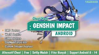 Cheat GENSHIN IMPACT Android Alternatif! 80+ Fitur + SetUp Tutorial No root