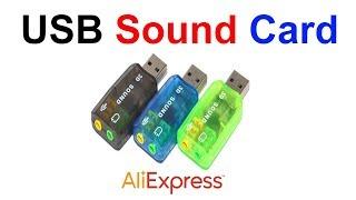 USB Звуковая Карта - USB Sound Card AliExpress !!!