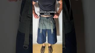 BAGGY RAVER JORTZ made by upcycle wizard? #fashion #sew