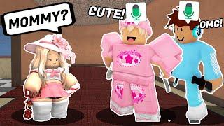 Cutest BARBIE in ROBLOX MM2 Voice Chat | Murder Mystery 2