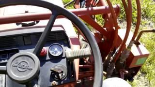 японский трактор - japanese tractor shibaura P15F, loader test drive