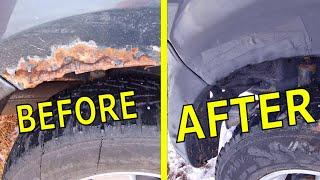 How to fix & repair RUST in 30 mins for $10 on your Ford Escape car vehicle without welding or Bondo