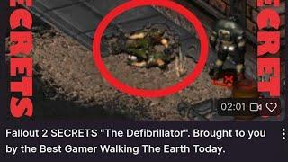 Fallout 2 SECRETS "The Defibrillator". Brought to you by the Best Gamer Walking The Earth Today.