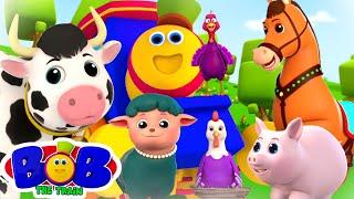 Old Macdonald had a Farm | Nursery Rhymes & Kids Songs | Farm Animals | Bob The Train | Kids Tv