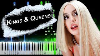 Ava Max - Kings & Queens Piano Tutorial