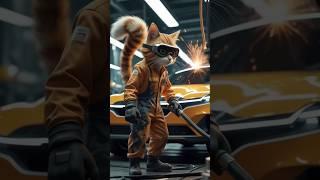 Meowtor Mechanic #shortsfeed #shortsvideo #shorts #ytshorts #cat #cartoon #garage #mechanic