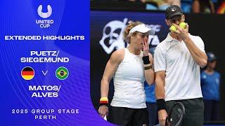 Puetz/Siegemund v Matos/Alves Extended Highlights | United Cup 2025 Group E