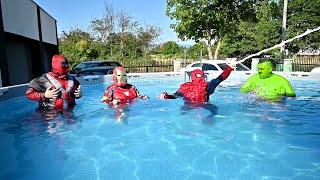 Superheroes Swimming Pool Routine