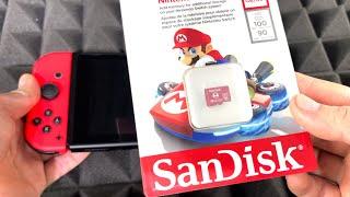 SanDisk 128GB 100MB/s microSDXC Memory Card for Nintendo Switch Unboxing