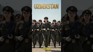 Powerful March of Uzbek Women Soldiers | Military Parade Animation