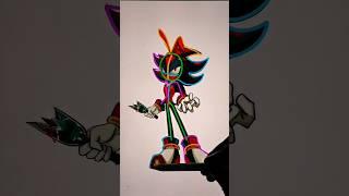 drawing shadow bunnysuit #shorts #drawing #sonic #shadow #art #sonicthehedgehog