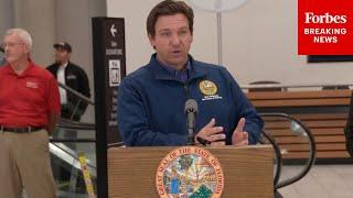 JUST IN: Florida Gov. Ron DeSantis Welcomes U.S. Citizens Evacuated From Israel At Tampa Airport