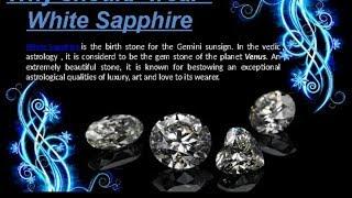 White Pukhraj || White Sapphire Best Quality In Wholesale Price