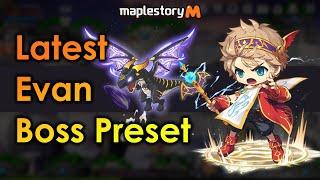 Maplestory M - Latest Evan Bossing Skill Preset