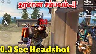 0.3 Sec Headshot| Free Fire Attacking Squad Ranked GamePlay TamilRanked Match|Tips&TRicks Tamil