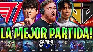 IBAI CASTEA LA MEJOR PARTIDA DEL MUNDIAL! | T1 vs GEN Game 4 SEMIFINAL WORLDS 2024 IBAI ESPAÑOL