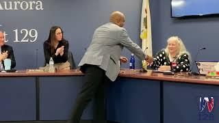 School Board Member Honored with SD129 Challenge Coin