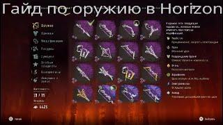 Гайд по оружию в Horizon zero dawn{PlayStation*}{all weapon in Horizon zero dawn complete edition}