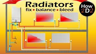 RADIATORS EXPLAINED How to fix balance bleed panel radiator How radiators work flow & return valves