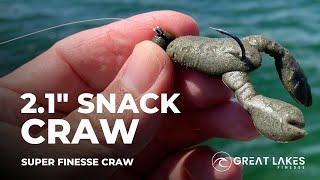 2.1" Snack Craw - Super finesse craw for big fish