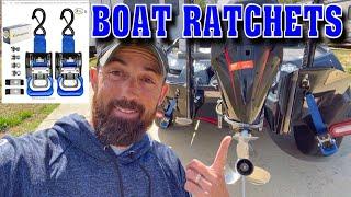 Unboxing and Installing New Boat Transom Ratchet Straps