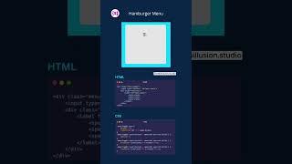 Menu Hamburguesa con HTML y CSS 