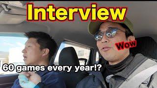 【N4-N2】Japanese conversation practice / Hitchhiking interview - Japanese Football